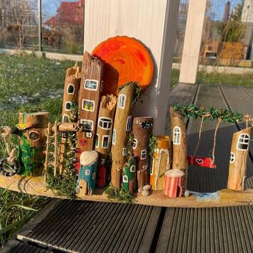 Huśtawka pod zachodem